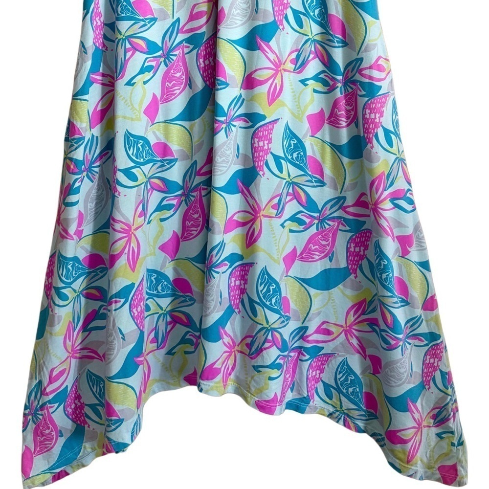 FRESH PRODUCE Modal Blend Colorful Boho Lagenlook Lightweight Floral Dress S/M - Picture 4 of 8